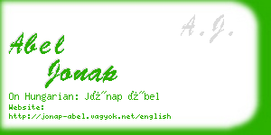 abel jonap business card